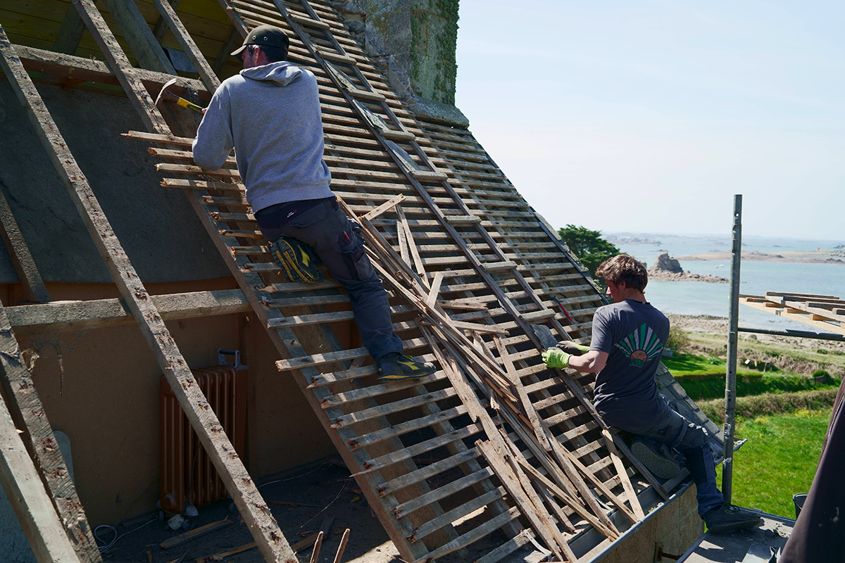 Rénovation d'une toiture en ardoise dans les Côtes d'Armor 22