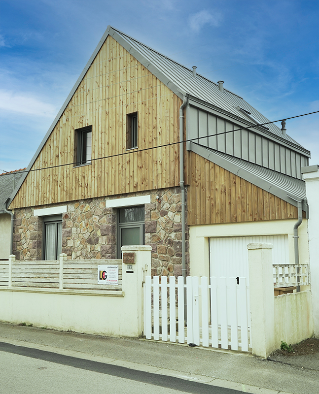 Toiture zinc réalisée à Paimpol